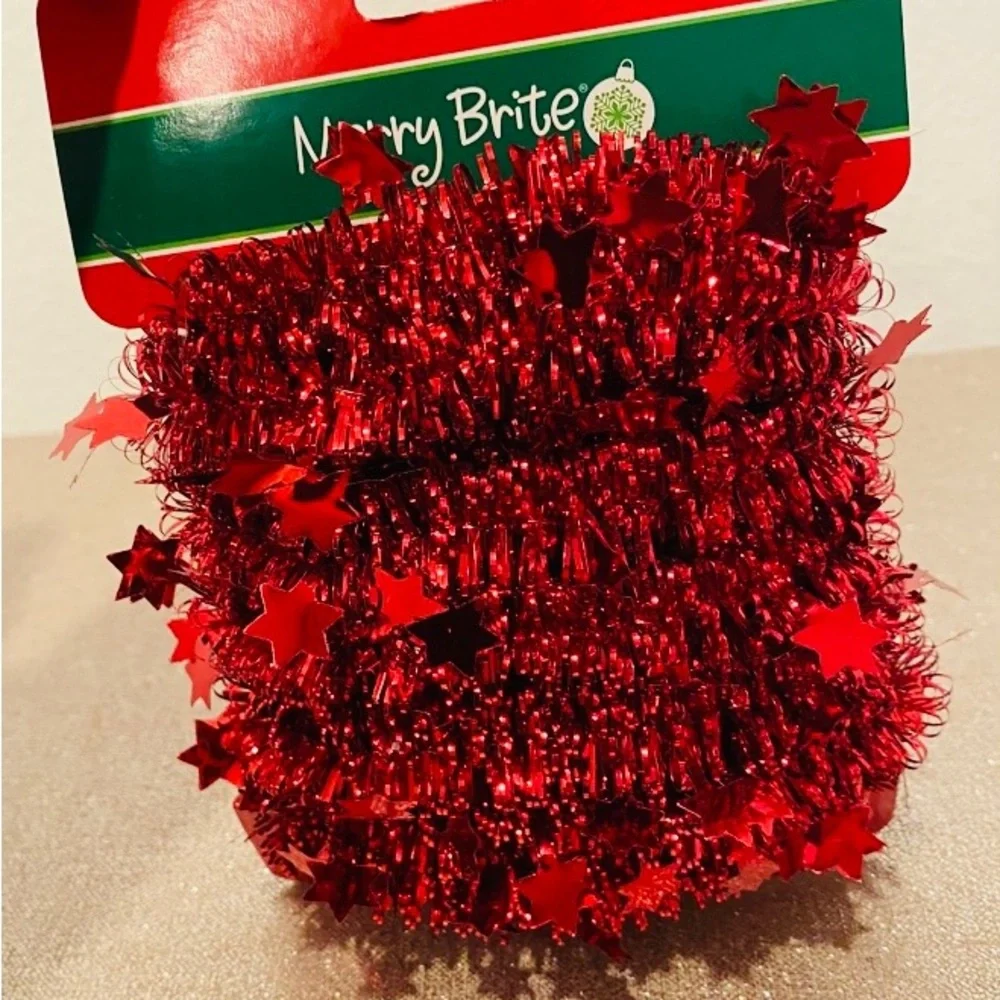 Red Christmas Tinsel